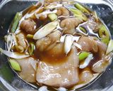 レンジで簡単！葱鶏の花椒煮作り方1写真