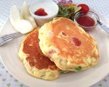 ゴロゴロ具が入ったお食事パンケーキ作り方10写真
