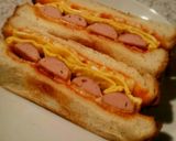魚肉ソーセージのトーストサンド作り方8写真