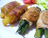 焼き肉のタレで豚肉のクルクル巻き♡作り方4写真