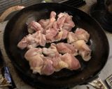 トマトと鶏肉の野沢菜炒め作り方1写真