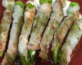 万願寺とうがらしのチーズinぶた巻き作り方6写真