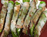 万願寺とうがらしのチーズinぶた巻き作り方6写真