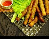 豚挽肉と大葉のスティック春巻き作り方15写真