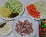 野菜たっぷり栄養満点♪簡単ミネストローネ作り方1写真
