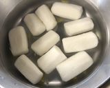 高齢者向け☆長いものレモン煮作り方4写真