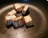 自家製焼き豆腐の味噌胡麻添え作り方2写真