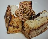 自家製焼き豆腐の味噌胡麻添え作り方4写真