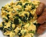 ほうれん草入りチーズスクランブルエッグ作り方7写真