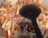根菜と豚肉の粕汁作り方2写真