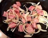 つるむらさきと玉ねぎのベーコン炒め作り方2写真