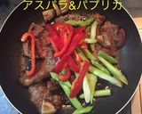 牛肉とアスパラのX.O醤炒め作り方12写真