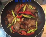 牛肉とアスパラのX.O醤炒め作り方14写真