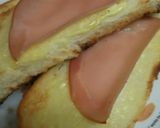 朝食に☆超簡単 ハムマヨトースト☆作り方1写真