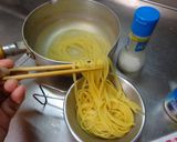 最速のアマニ油のにんにくパスタ作り方10写真