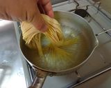最速のアマニ油のにんにくパスタ作り方8写真
