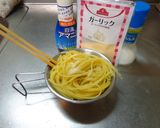 最速のアマニ油のにんにくパスタ作り方15写真