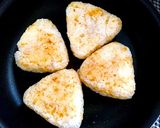 フライパンde梅みそ☘️焼きおにぎり作り方4写真