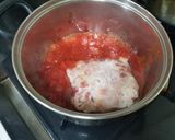 トマト缶で鯨スジポンの冷製煮作り方2写真