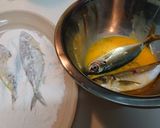 海苔塩味の豆鯵の唐揚げ作り方2写真