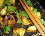 味噌でコク増し❗なすオイスターソース炒め作り方3写真