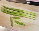 アスパラと鶏肉の塩味炒め♪︎作り方1写真