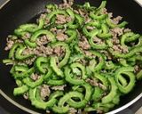 四川風☆ゴーヤの肉味噌あん素麺作り方2写真