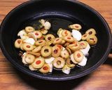 ペペロンチーノwithグリーンオリーブ作り方4写真