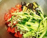 夏野菜たっぷり冷麺作り方5写真
