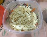 サツマイモと人参の洋風きんぴら作り方2写真
