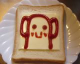 お絵かきトースト作り方2写真