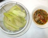 新・茄で茄子のラー油ソースかけ♪簡単作り方8写真