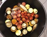 夏野菜と鯛の炊き合わせ作り方4写真