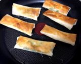 少ない油でサッパリ梅しそ☆ササミ春巻きっ作り方6写真