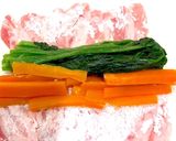 タレがおすすめ♫彩り野菜の肉巻き作り方4写真