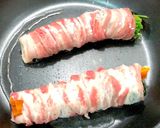 タレがおすすめ♫彩り野菜の肉巻き作り方5写真
