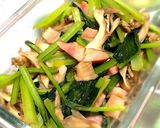 小松菜の簡単♫バター醤油炒め作り方3写真