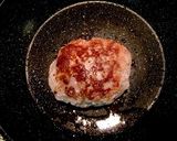 ひき肉と塩のみハンバーグ 肉汁ソース掛け作り方4写真
