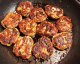 鶏つくね。蓮根と青唐辛子入り味ぽん仕立♪作り方9写真