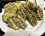 茄子のはさみ揚げとオクラの肉詰め揚げ作り方7写真
