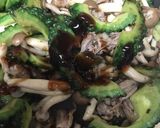 ゴーヤとキノコと豚肉のの炒めもの作り方14写真
