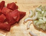 簡単！朝食に◎トマトとセロリのスープ作り方1写真
