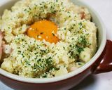 [防災レシピ]ポリ袋deカルボナーラご飯作り方7写真