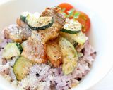 朝食やランチに、簡単丼【ベーコン丼】作り方5写真