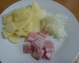 朝食に☆じゃがいもとベーコンのオムレツ☆作り方1写真