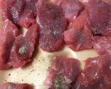 豚ヒレ肉の黒酢いため作り方1写真