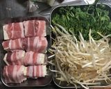 【ダイエット】肉巻き豆腐の野菜蒸し作り方1写真