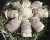 【ダイエット】肉巻き豆腐の野菜蒸し作り方4写真