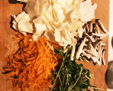 豆腐と豆苗の中華風ヘルシー野菜炒め作り方1写真