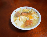 簡単からのヤバうま！鮭と豆腐の卵スープ★作り方6写真